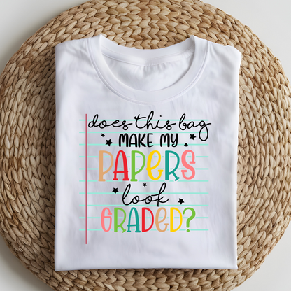 DTF T-Shirt Transfer | Ready to Press | DIY Heat Transfer for Clothing, Hoodies, Sweatshirt | Teacher  DTF10787