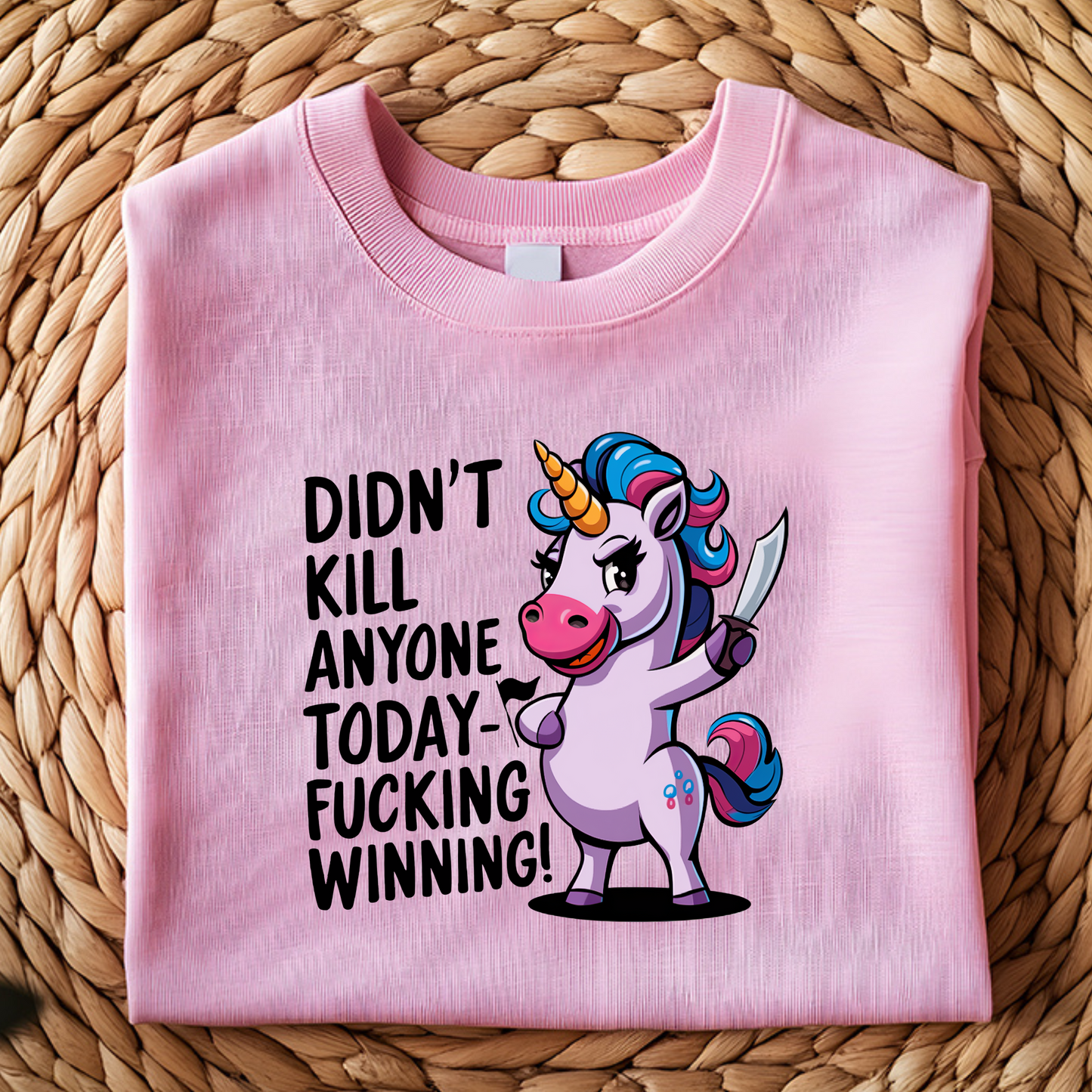 DTF T-Shirt Transfer | Ready to Press | DIY Heat Transfer for Clothing, Hoodies, Sweatshirt | Didn't Kill Anyone DTF100814