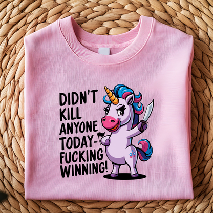 DTF T-Shirt Transfer | Ready to Press | DIY Heat Transfer for Clothing, Hoodies, Sweatshirt | Didn't Kill Anyone DTF100814