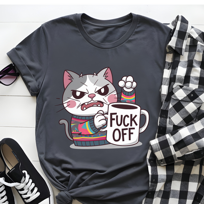 DTF T-Shirt Transfer | Ready to Press | DIY Heat Transfer for Clothing, Hoodies, Sweatshirt | F Off DTF100812