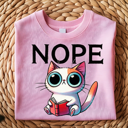 DTF T-Shirt Transfer | Ready to Press | DIY Heat Transfer for Clothing, Hoodies, Sweatshirt | Nope DTF100806