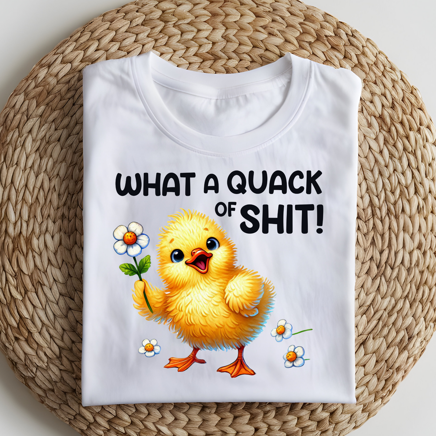 DTF T-Shirt Transfer | Ready to Press | DIY Heat Transfer for Clothing, Hoodies, Sweatshirt | What a quack  DTF100803