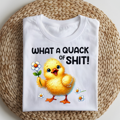 DTF T-Shirt Transfer | Ready to Press | DIY Heat Transfer for Clothing, Hoodies, Sweatshirt | What a quack  DTF100803