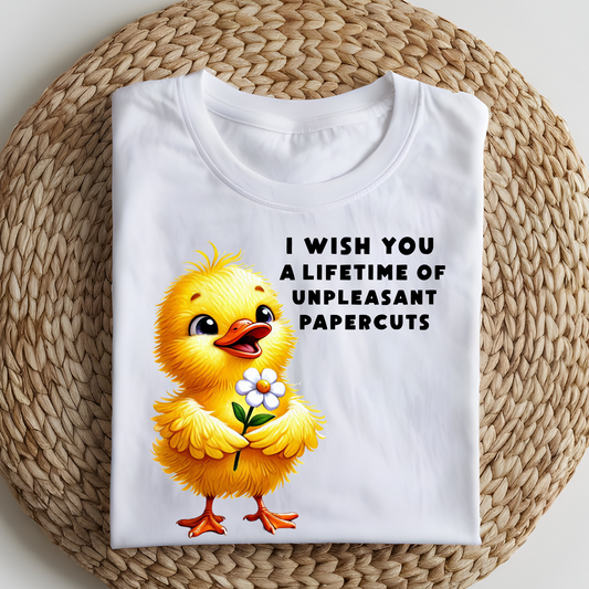 DTF T-Shirt Transfer | Ready to Press | DIY Heat Transfer for Clothing, Hoodies, Sweatshirt | Paper Cuts  DTF100800