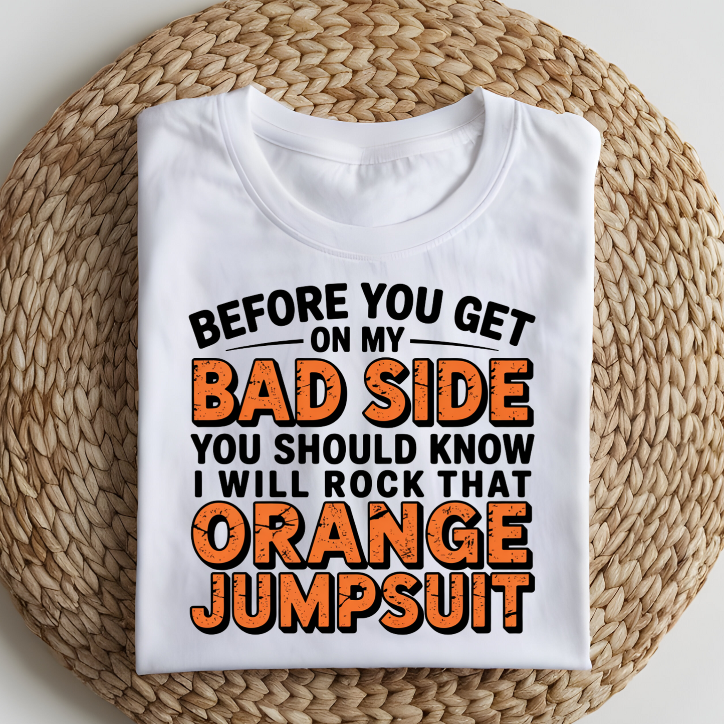 DTF T-Shirt Transfer | Ready to Press | DIY Heat Transfer for Clothing, Hoodies, Sweatshirt | Bad Side  DTF100799