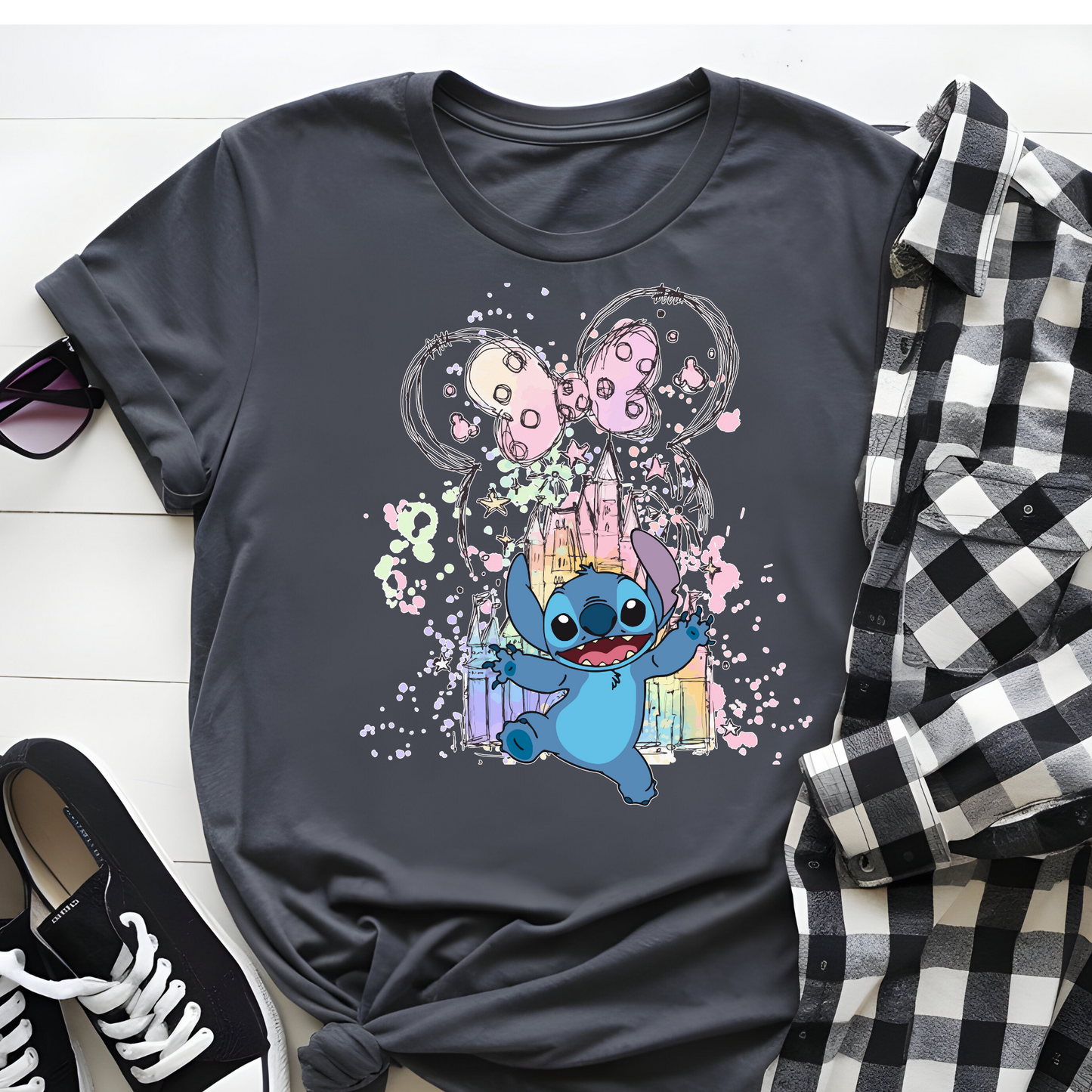 DTF T-Shirt Transfer | Ready to Press | DIY Heat Transfer for Clothing, Hoodies, Sweatshirt | Stitch Castle  DTF10789