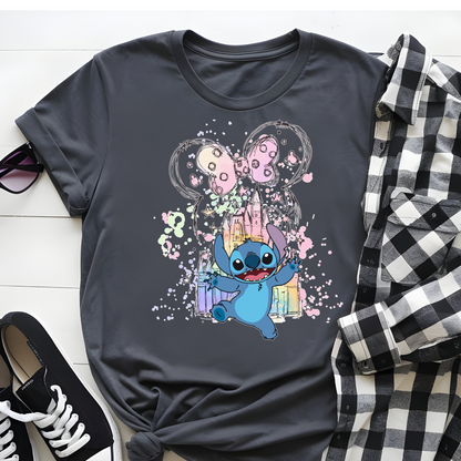 DTF T-Shirt Transfer | Ready to Press | DIY Heat Transfer for Clothing, Hoodies, Sweatshirt | Stitch Castle  DTF10789