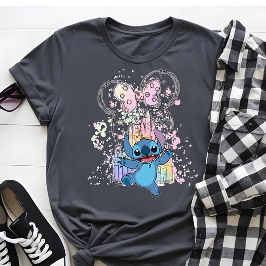 DTF T-Shirt Transfer | Ready to Press | DIY Heat Transfer for Clothing, Hoodies, Sweatshirt | Stitch Castle  DTF10789