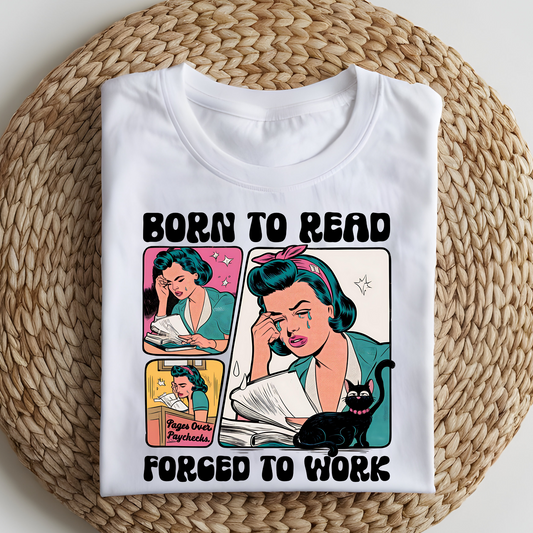 DTF T-Shirt Transfer | Ready to Press | DIY Heat Transfer for Clothing, Hoodies, Sweatshirt | Books DTF100779