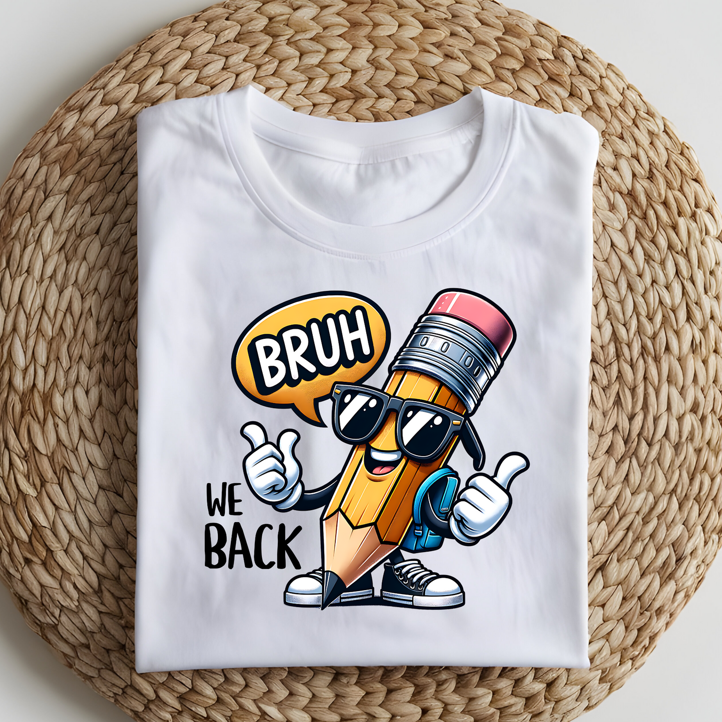 DTF T-Shirt Transfer | Ready to Press | DIY Heat Transfer for Clothing, Hoodies, Sweatshirt | We back DTF100929