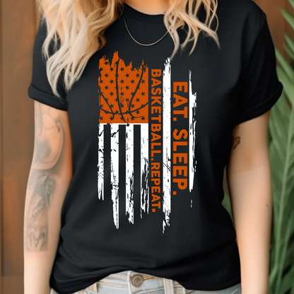 DTF Shirt Transfer - Ready to Press - Eat Sleep Basketball Repeat -  DTF100718