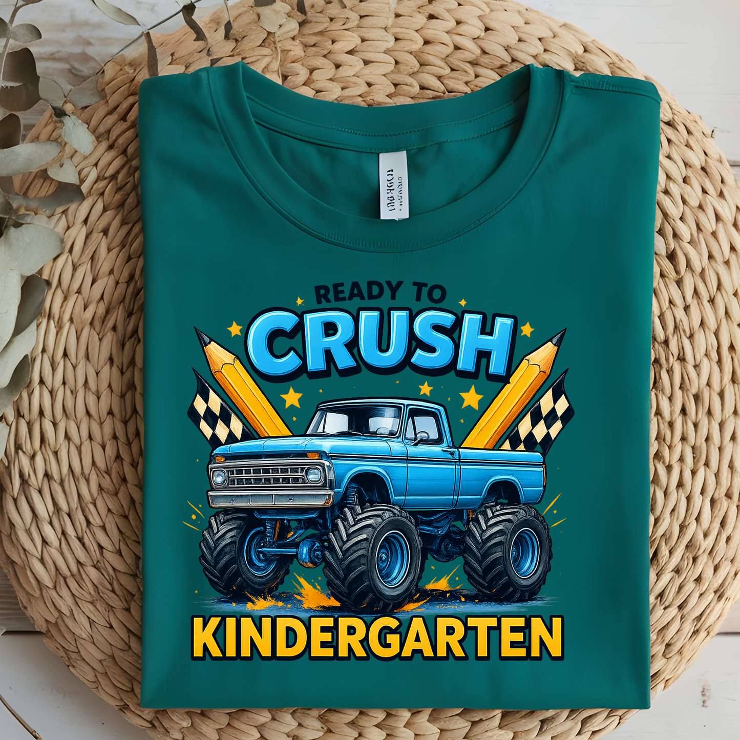 DTF T-Shirt Transfer | Ready to Press | DIY Heat Transfer for Clothing, Hoodies, Sweatshirt | Crush kindergarten  DTF100934