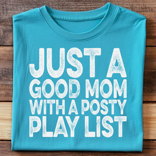 DTF T-Shirt Transfer | Ready to Press | DIY Heat Transfer for Clothing, Hoodies, Sweatshirt | Posty Playlist DTF100845