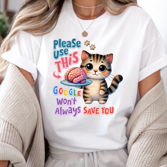 DTF Shirt Transfer - Ready to Press - Use Your Brain -  DTF100569