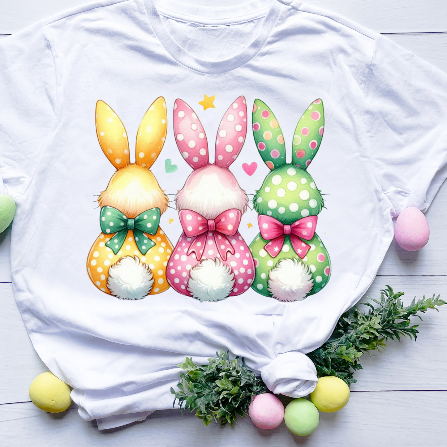 DTF Shirt Transfer - Ready to Press - Easter Bunnies -  DTF100518