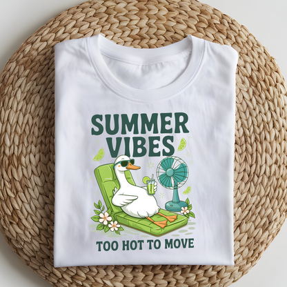 DTF T-Shirt Transfer | Ready to Press | DIY Heat Transfer for Clothing, Hoodies, Sweatshirt | Summer vibes DTF100898