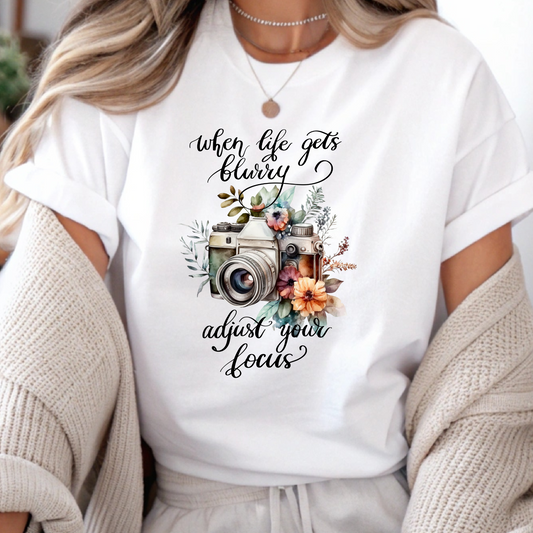 DTF Shirt Transfer - Ready to Press - Adjust Your Focus -  DTF100571