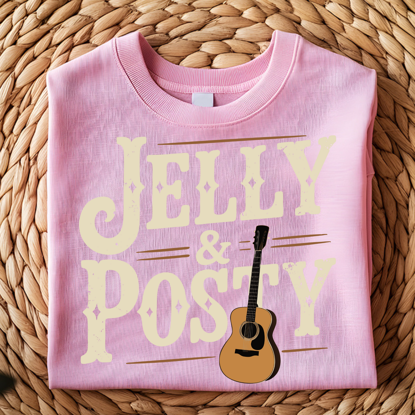 DTF T-Shirt Transfer | Ready to Press | DIY Heat Transfer for Clothing, Hoodies, Sweatshirt | Jelly and Posty DTF100842