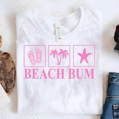 DTF Shirt Transfer - Ready to Press - Beach Bum -  DTF100727