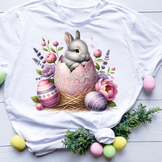 DTF Shirt Transfer - Ready to Press - Easter Bunny -  DTF100529