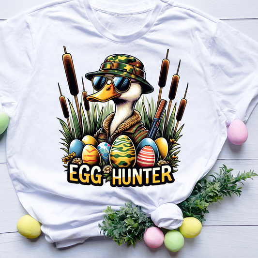 🎁 DTF Shirt Transfer - Ready to Press - Egg Hunter -  DTF100531 (100% off)