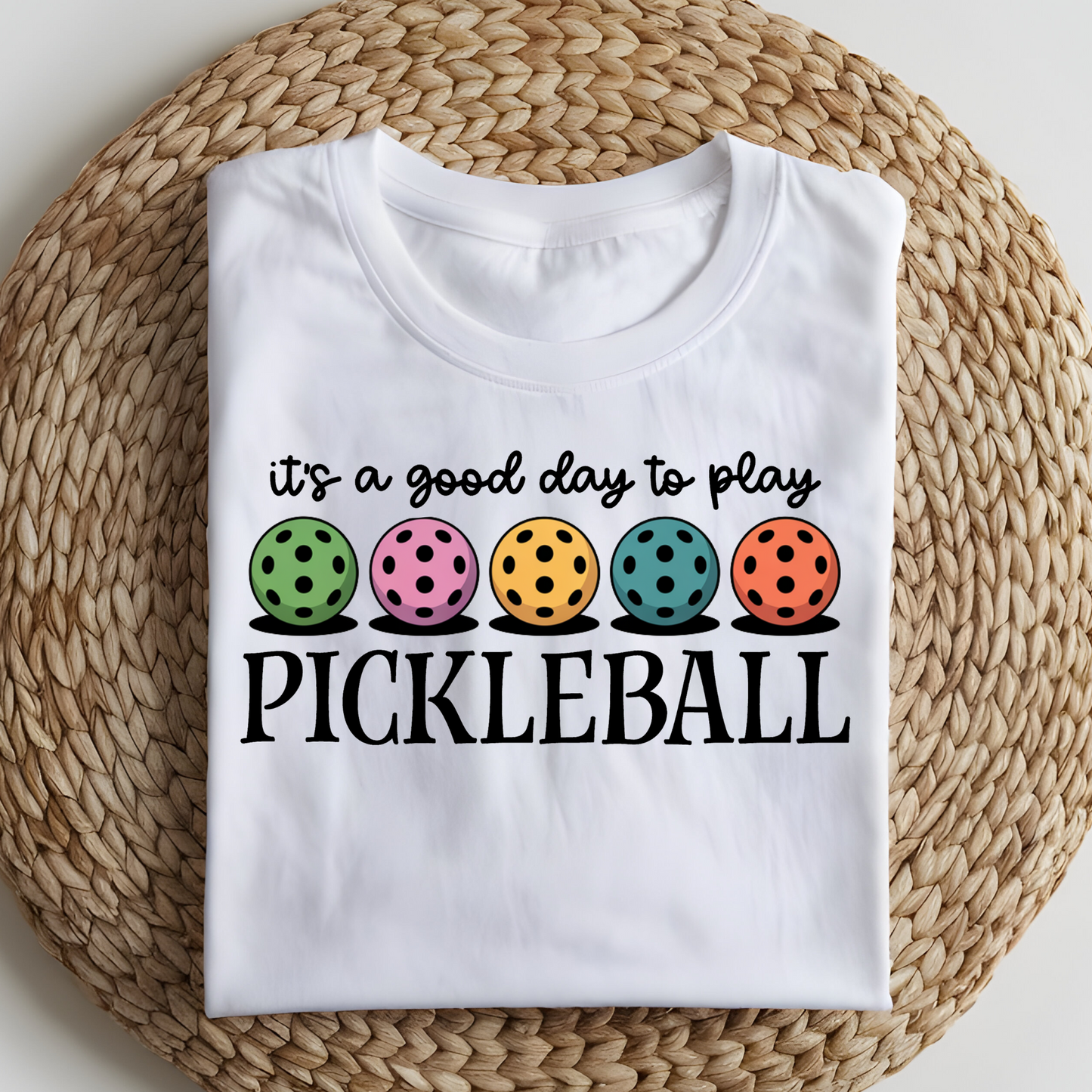 DTF T-Shirt Transfer | Ready to Press | DIY Heat Transfer for Clothing, Hoodies, Sweatshirt | Pickleball DTF100878