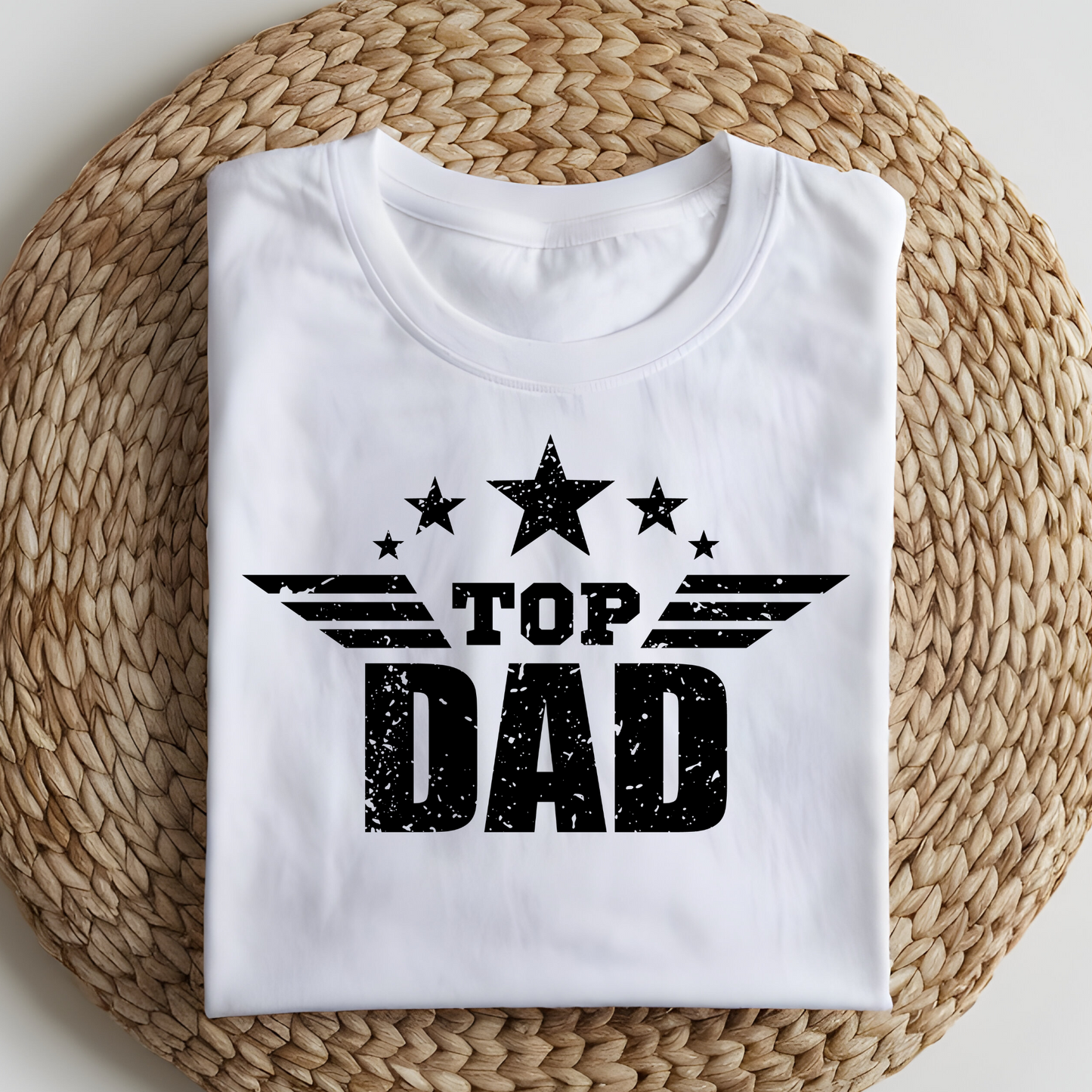 DTF T-Shirt Transfer | Ready to Press | DIY Heat Transfer for Clothing, Hoodies, Sweatshirt | Top dad DTF100877
