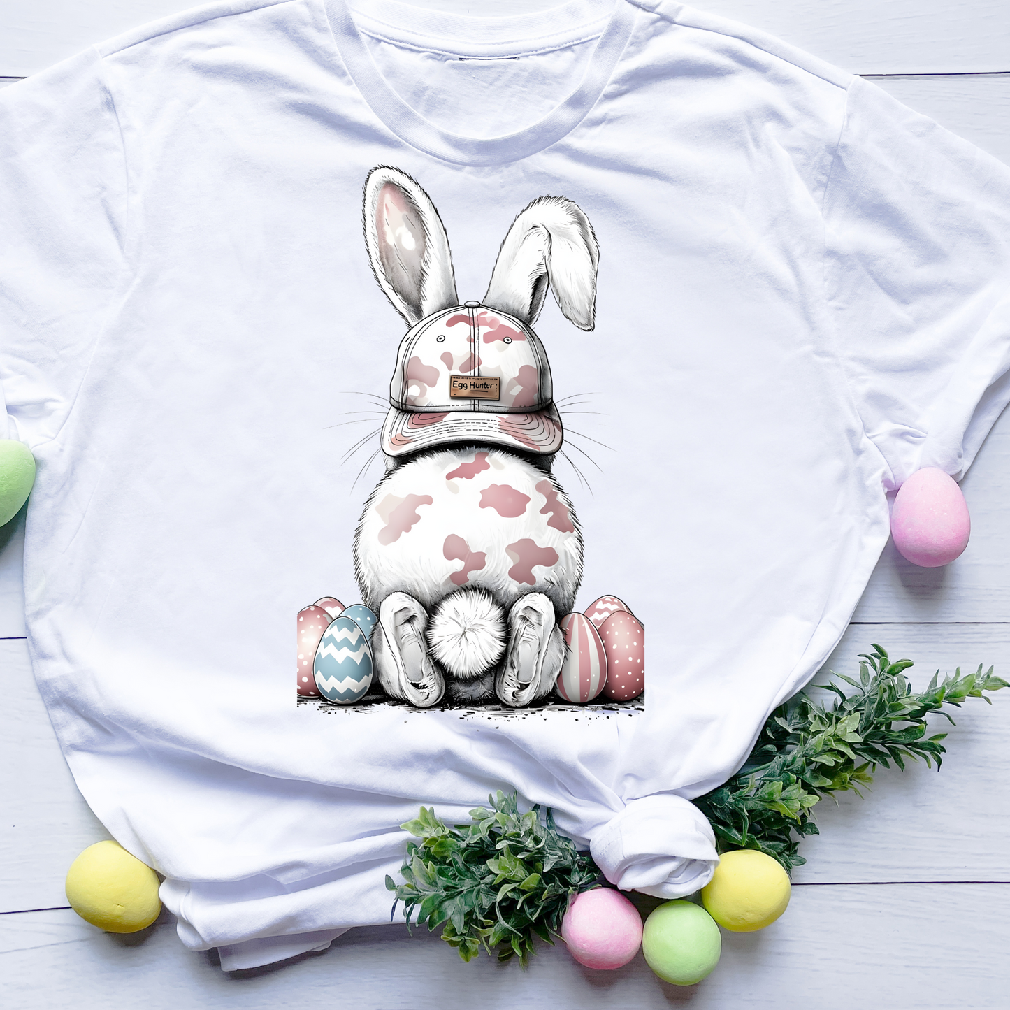 🎁 DTF Shirt Transfer - Ready to Press - Egg Hunter Pink -  DTF100533 (100% off)