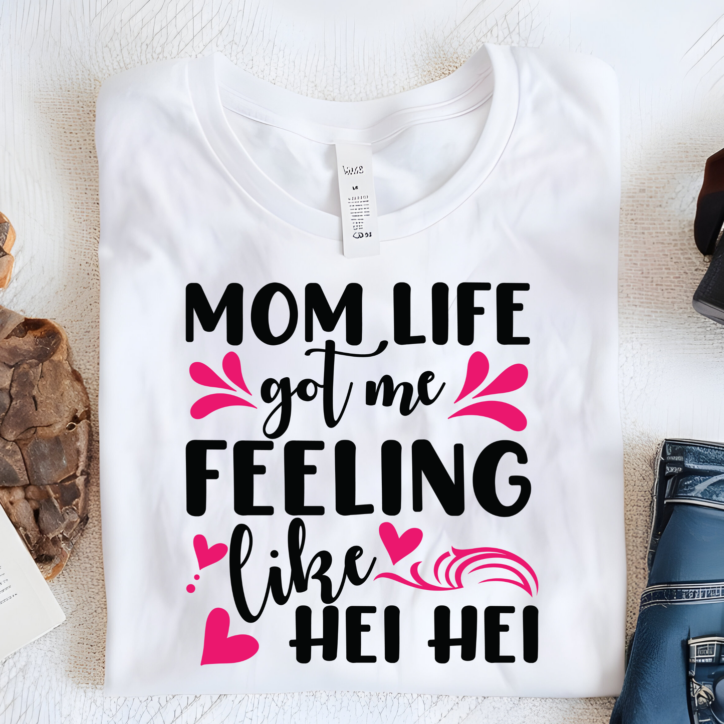DTF Shirt Transfer - Ready to Press - Mom Life -  DTF100731