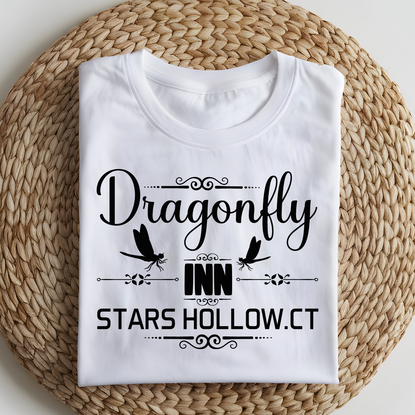 DTF T-Shirt Transfer | Ready to Press | DIY Heat Transfer for Clothing, Hoodies, Sweatshirt | Dragonfly Inn DTF100869