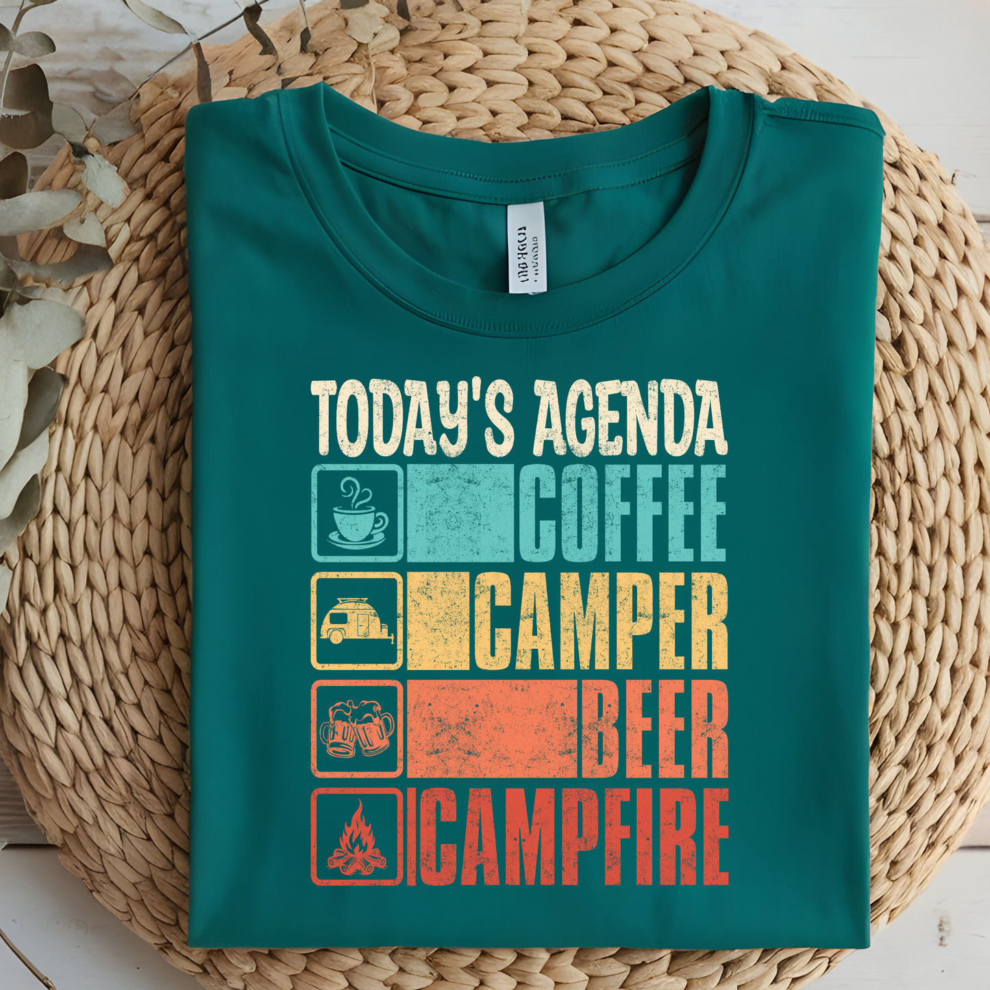 DTF T-Shirt Transfer | Ready to Press | DIY Heat Transfer for Clothing, Hoodies, Sweatshirt | Camping DTF100867