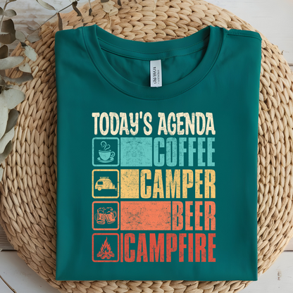 DTF T-Shirt Transfer | Ready to Press | DIY Heat Transfer for Clothing, Hoodies, Sweatshirt | Camping DTF100867