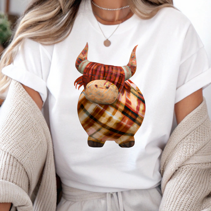 DTF Shirt Transfer - Ready to Press - Highland Cow 2 -  DTF100544