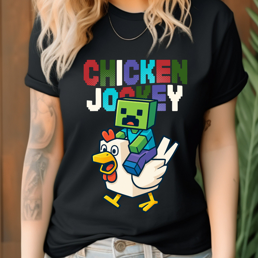DTF Shirt Transfer - Ready to Press - Chicken Jockey -  DTF100706