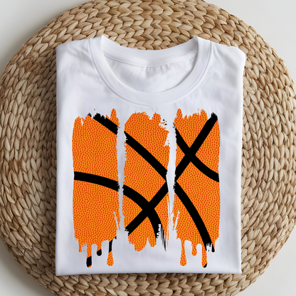 DTF T-Shirt Transfer | Ready to Press | DIY Heat Transfer for Clothing, Hoodies, Sweatshirt | Basketball DTF100922