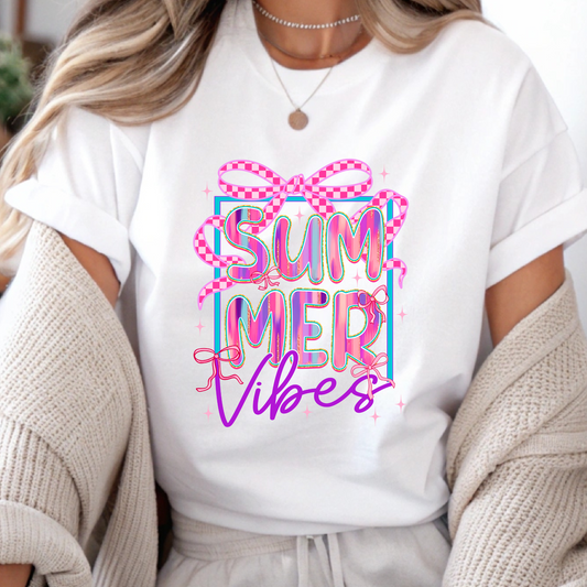 DTF Shirt Transfer - Ready to Press - Summer Vibes -  DTF100597