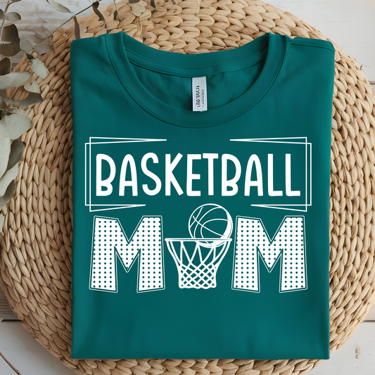 DTF T-Shirt Transfer | Ready to Press | DIY Heat Transfer for Clothing, Hoodies, Sweatshirt | Basketball Mom DTF100923