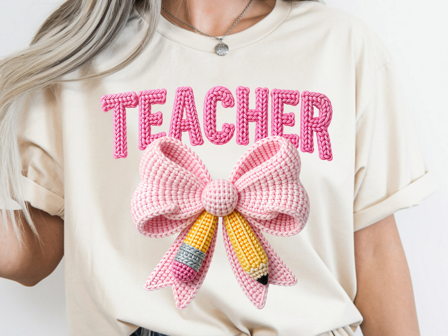 Teacher DTF101496 DTF T-Shirt Transfer | Ready to Press | DIY Heat Transfer for Clothing, Hoodies, Sweatshirt