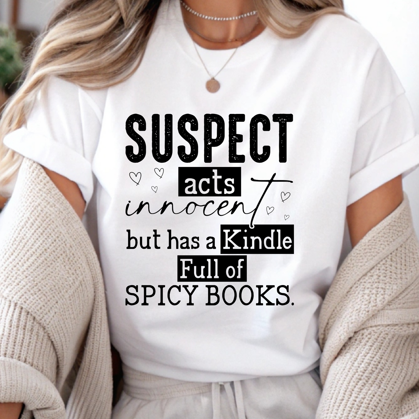 DTF Shirt Transfer - Ready to Press - Suspect -  DTF100598