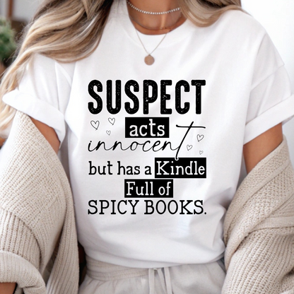 DTF Shirt Transfer - Ready to Press - Suspect -  DTF100598