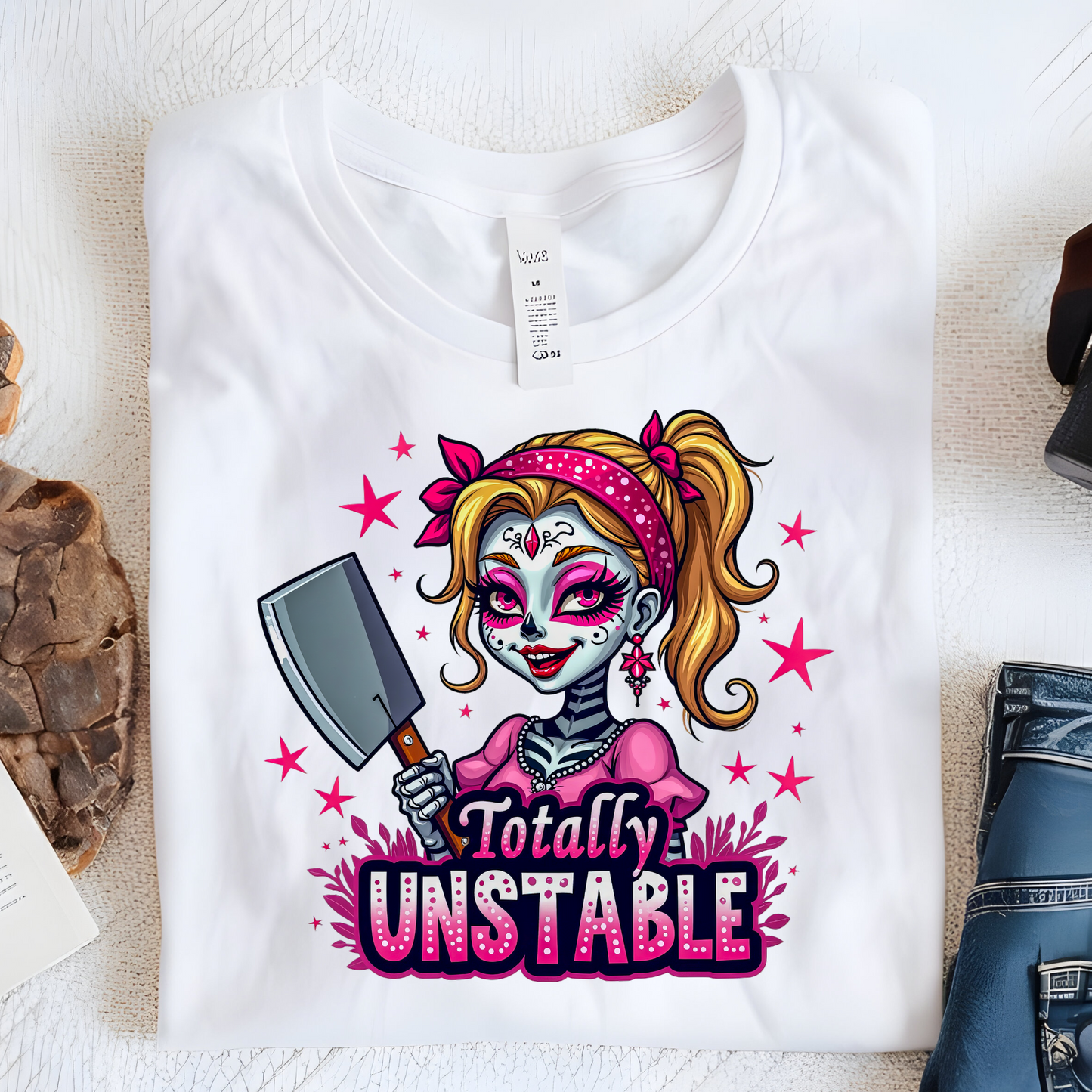 DTF T-Shirt Transfer | Ready to Press | DIY Heat Transfer for Clothing, Hoodies, Sweatshirt | Totally unstable -  DTF100758