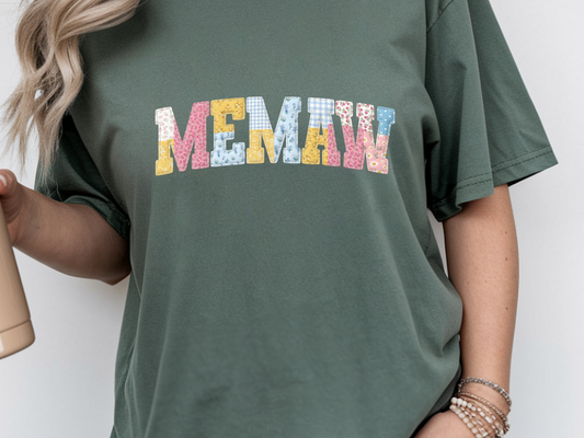 Memaw DTF101491 DTF T-Shirt Transfer | Ready to Press | DIY Heat Transfer for Clothing, Hoodies, Sweatshirt
