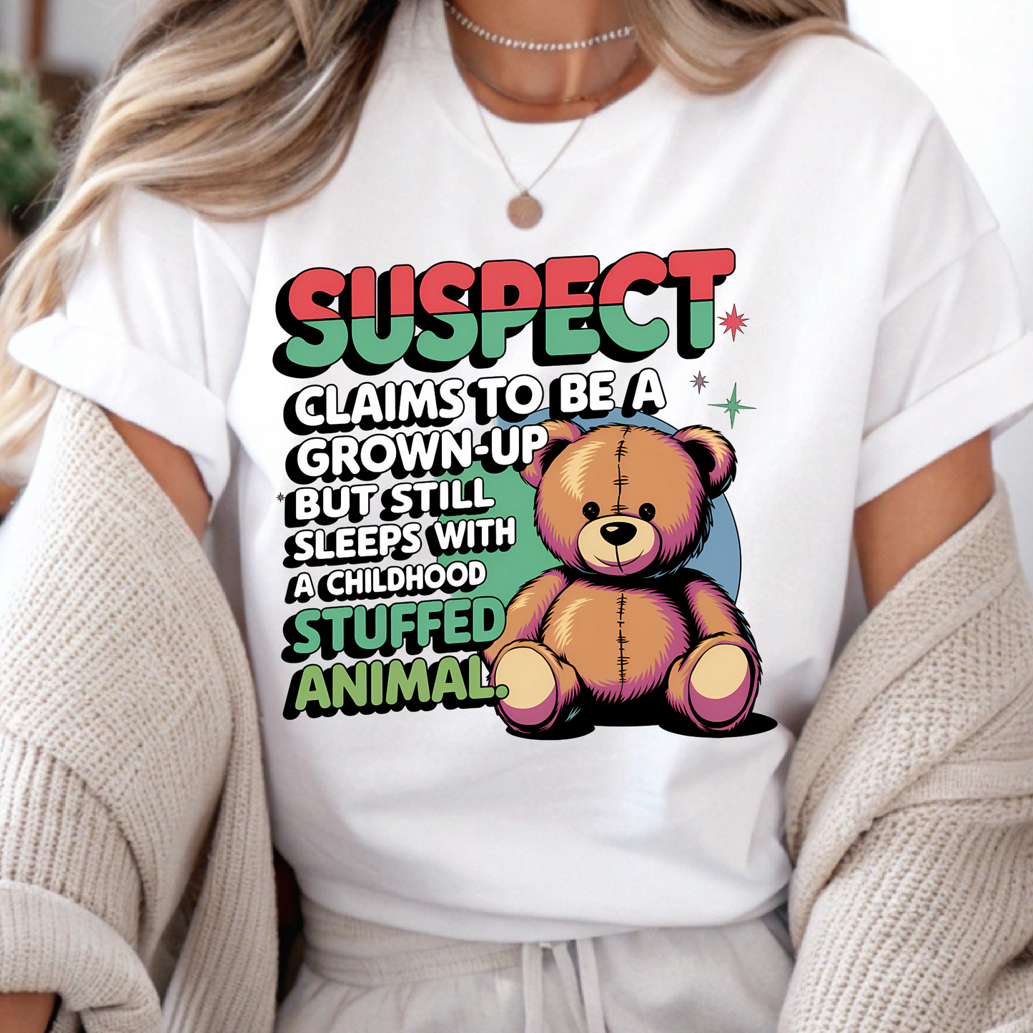 DTF Shirt Transfer - Ready to Press - Suspect -  DTF100606