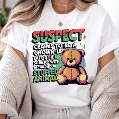 DTF Shirt Transfer - Ready to Press - Suspect -  DTF100606