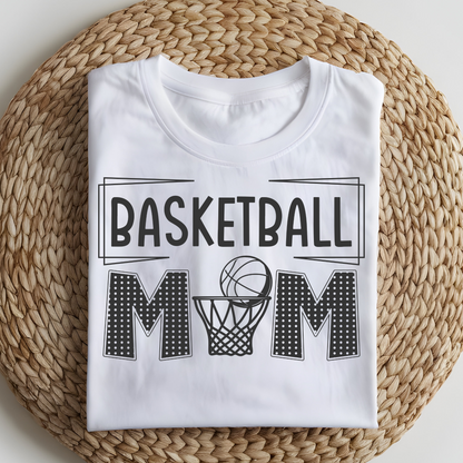 DTF T-Shirt Transfer | Ready to Press | DIY Heat Transfer for Clothing, Hoodies, Sweatshirt | Basketball Mom DTF100924