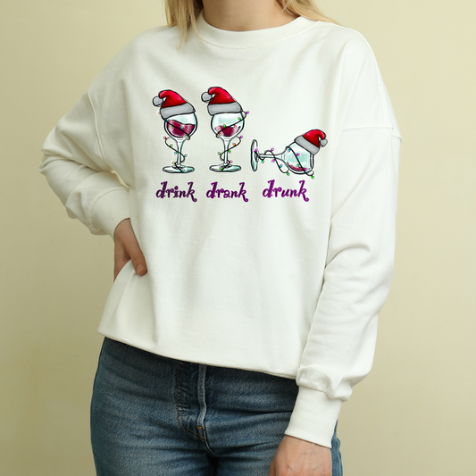 DTF Shirt Transfer - Ready to Press - Drink, Drank, Drunk -  DTF100097