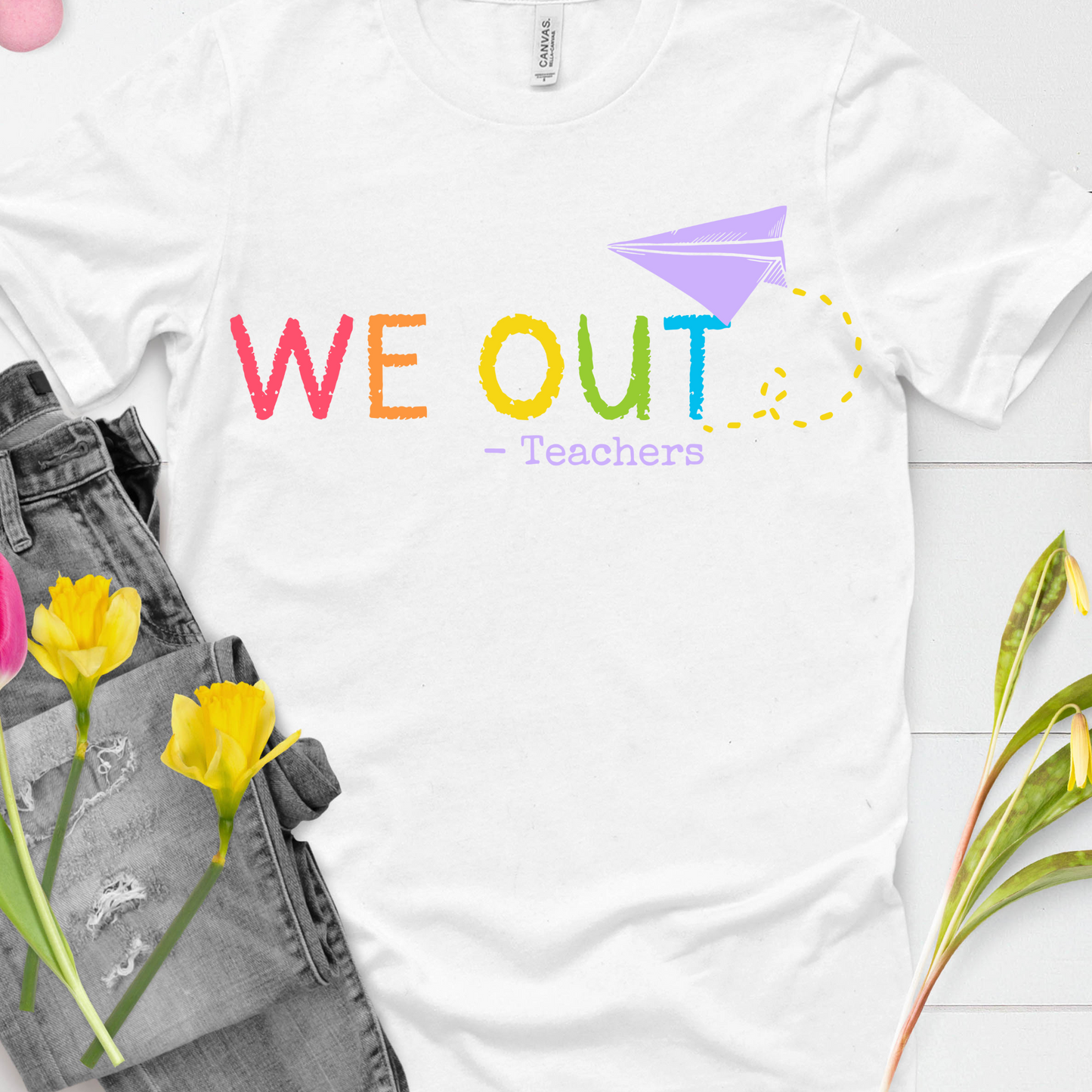 DTF Shirt Transfer - Ready to Press - We Out -  DTF100651