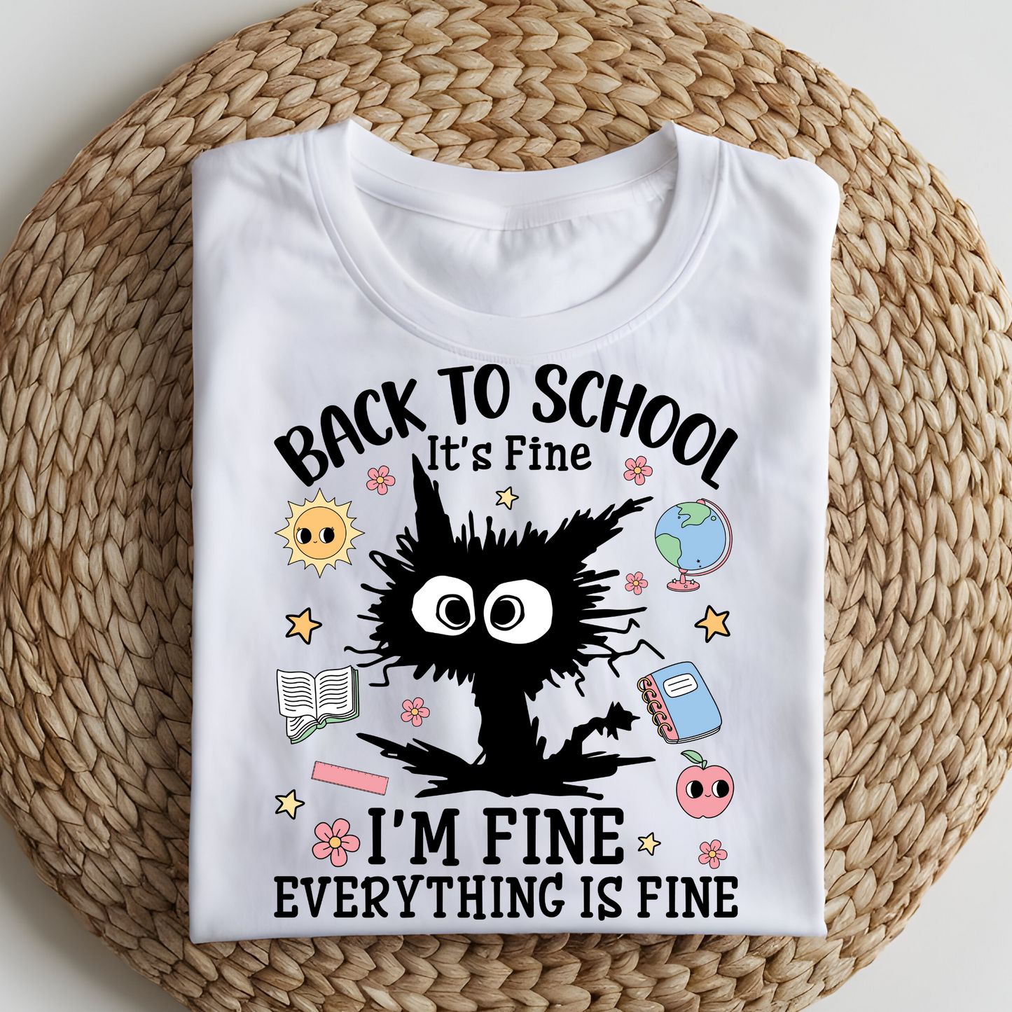 DTF T-Shirt Transfer | Ready to Press | DIY Heat Transfer for Clothing, Hoodies, Sweatshirt | Back to school DTF100944