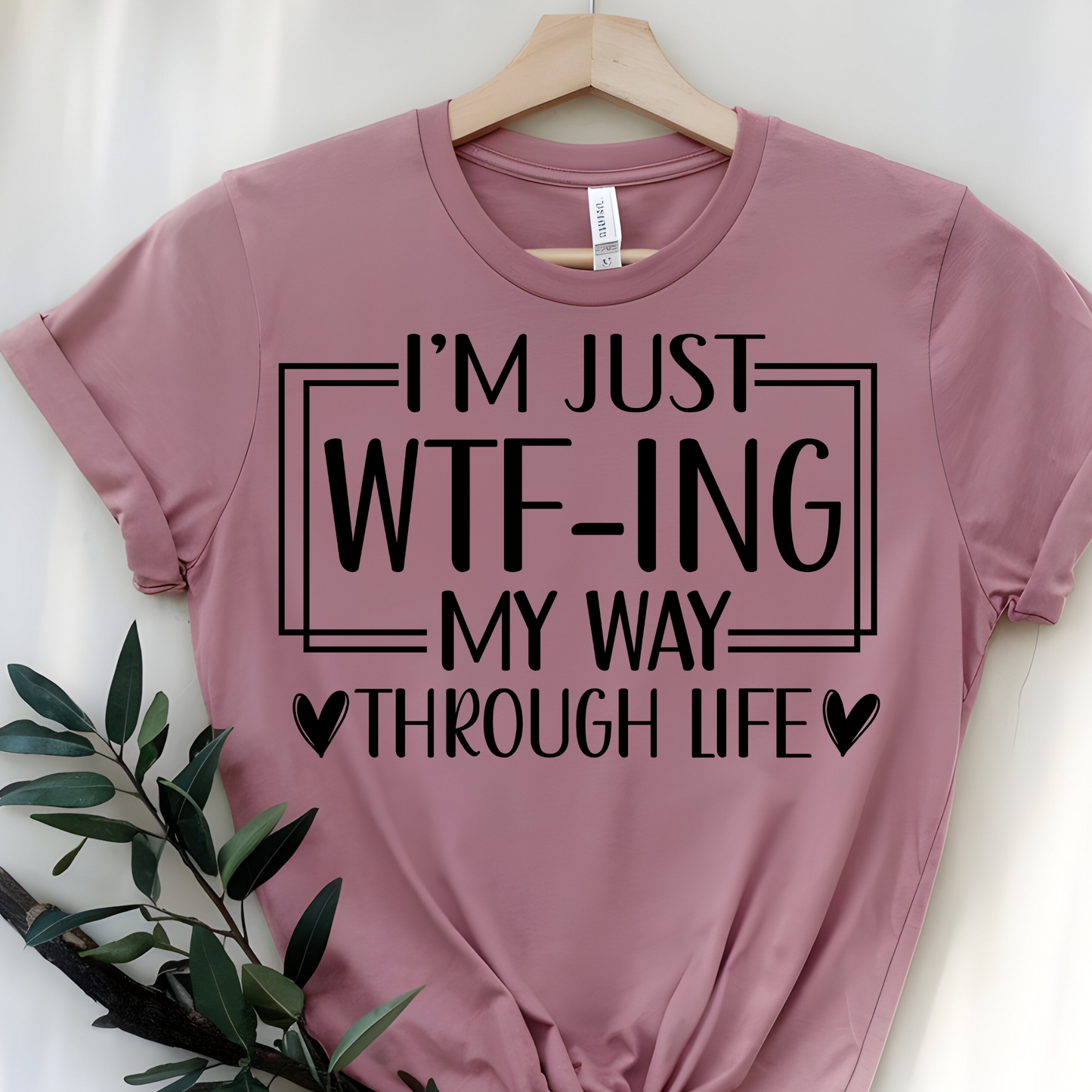 DTF T-Shirt Transfer | Ready to Press | DIY Heat Transfer for Clothing, Hoodies, Sweatshirt | Just WTF-ing DTF100838