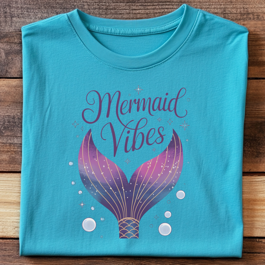 DTF T-Shirt Transfer | Ready to Press | DIY Heat Transfer for Clothing, Hoodies, Sweatshirt | Mermaid DTF100891
